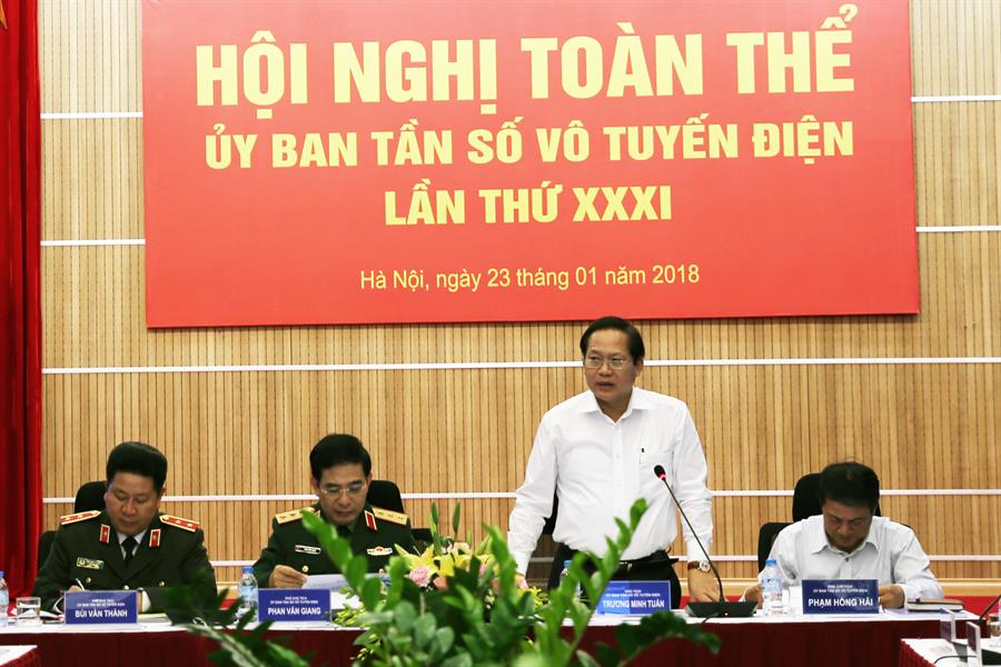 Bộ trưởng Bộ TTTT Trương Minh Tuấn - Chủ tịch Ủy ban phát biểu chỉ đạo tại OkVip hoạt động
