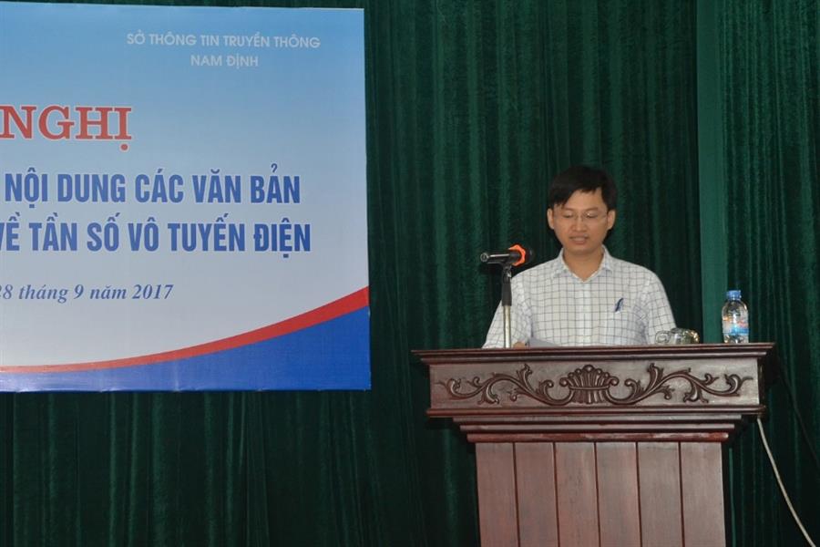 Ông Trương Minh Tuấn, Phó Giám đốc Trung tâm V phát biểu khai mạc Hội nghị.