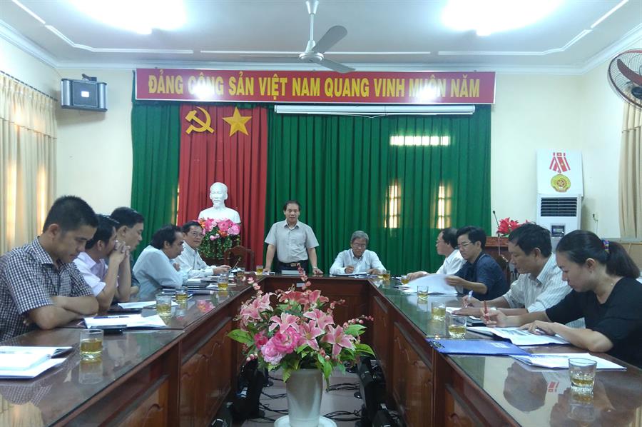 Cục trưởng Đoàn Quang Hoan phát biểu tại buổi làm việc