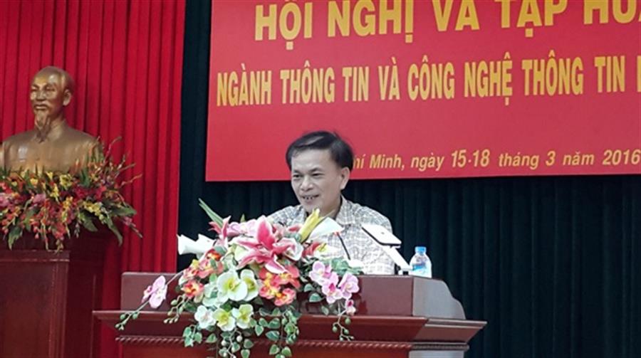 Ông Nguyễn Văn Thư - Phó Cục trưởng Okviphoatdong88 VTĐ phát biểu tại OkVip hoạt động