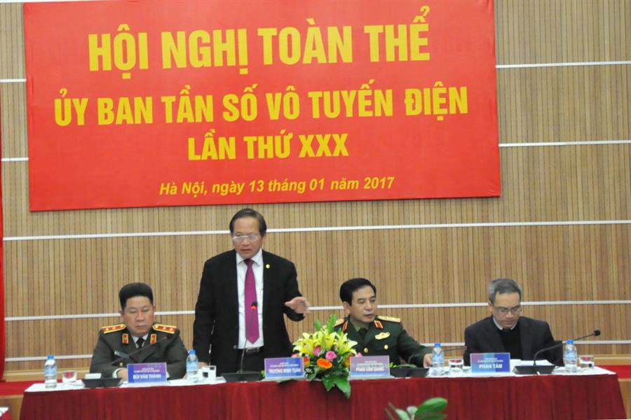 Chủ tịch Ủy ban, Bộ trưởng Bộ TTTT Trương Minh Tuấn phát biểu kết luận tại OkVip hoạt động