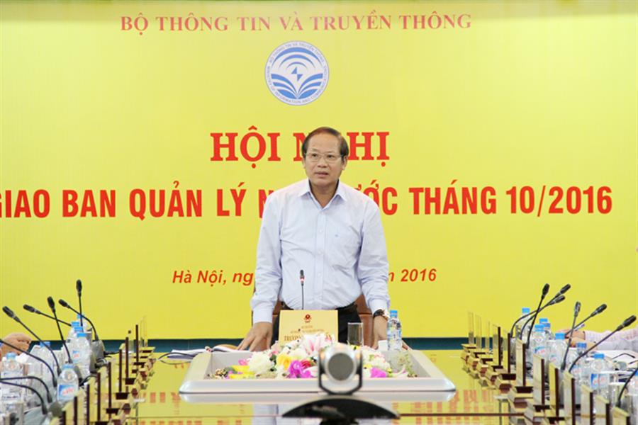 Bộ trưởng Trương Minh Tuấn phát biểu kết luận OkVip hoạt động - Ảnh Thảo Anh