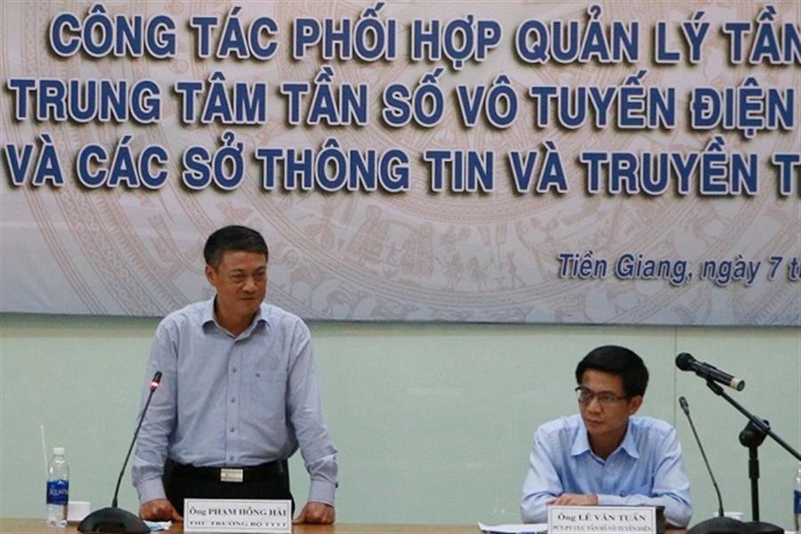 Thứ trưởng Bộ TTTT Phạm Hồng Hải phát biểu chỉ đạo Hội nghị