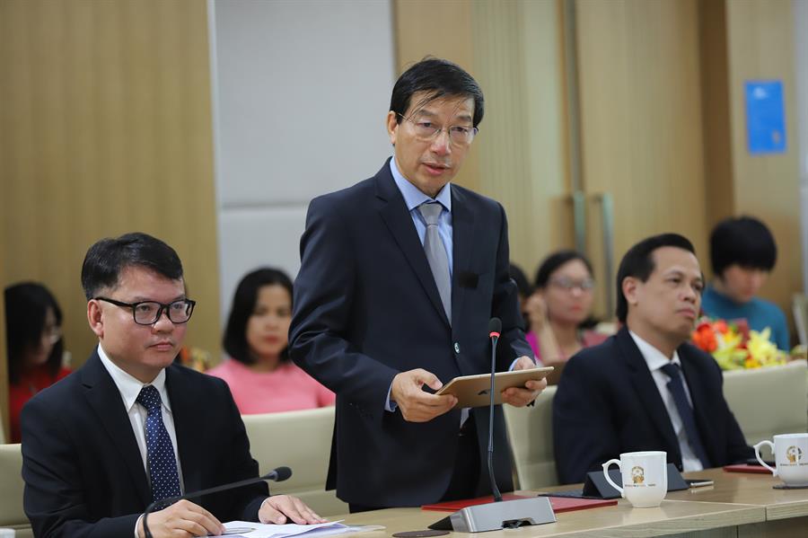 Ông Nguyễn Đức Trung phát biểu tại OkVip hoạt động