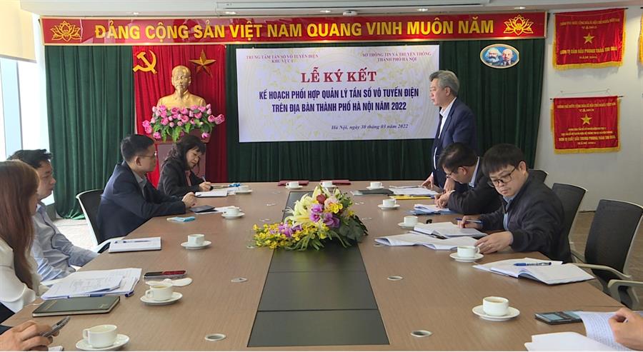 Ông Nguyễn Tiến Sỹ - Phó Giám đốc Sở TT&TT Hà Nội phát biểu tại Hội nghị