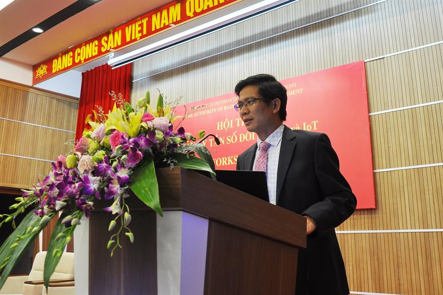 Ông Lê Văn Tuấn – Phó Cục trưởng, Phụ trách Okviphoatdong88 VTĐ phát biểu tại Hội thảo