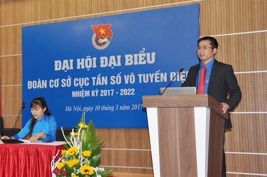 Đồng chí Bí thư Đoàn Bộ TTTT Nguyễn Anh Tuấn phát biểu tại Ok hoat dong