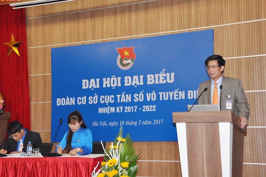 Đồng chí Lê Văn Tuấn - Phó Bí thư Đảng ủy Okviphoatdong88 VTĐ phát biểu chỉ đạo Ok hoat dong