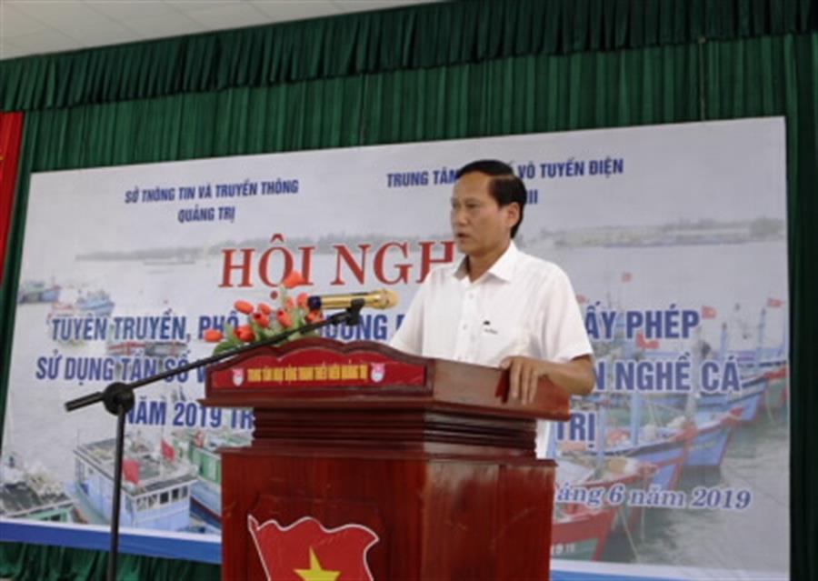 Ông Nguyễn Văn Tường - Giám đốc Sở TTTT Quảng Trị phát biểu khai mạc OkVip hoạt động