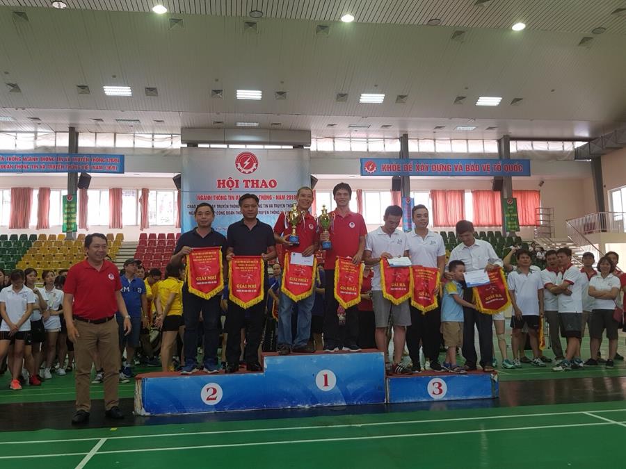 Đội Công đoàn Okviphoatdong88 VTĐ xuất sắc giành giải Nhì ở nội dung thi đấu tennis đôi nam trên 45 tuổi