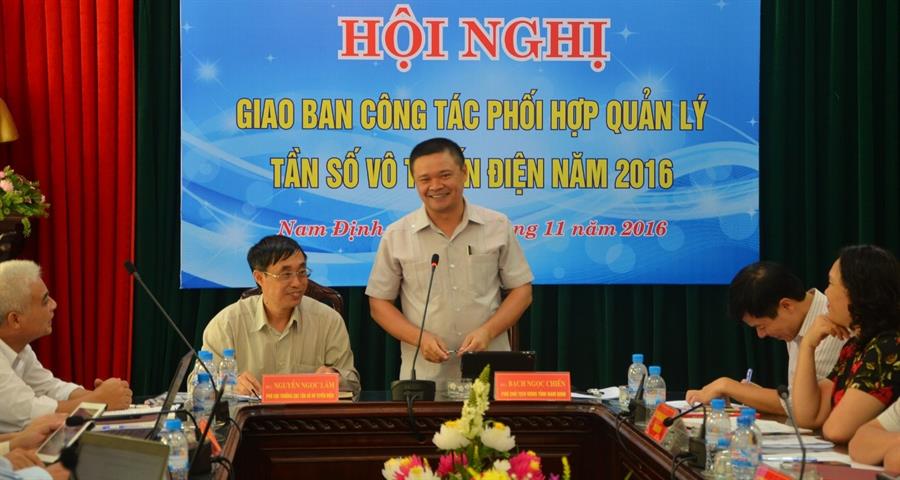 Ông Bạch Ngọc Chiến - Phó Chủ tịch tỉnh Nam Định phát biểu tại OkVip hoạt động
