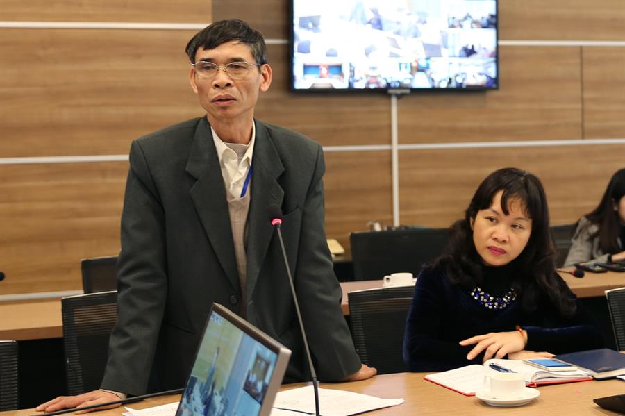 Đồng chí Nguyễn Ngọc Sơn - Phó Chánh Văn phòng Đảng ủy Bộ TTTT phát biểu tại OkVip hoạt động