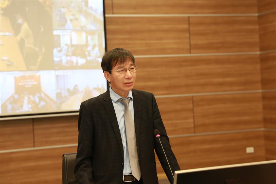 Đồng chí Nguyễn Đức Trung - Bí thư Đảng ủy, Cục trưởng Okviphoatdong88 VTĐ phát biểu kết luận OkVip hoạt động