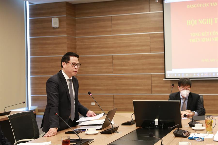 Đồng chí Mai Ánh Hồng - Phó Bí thư thường trực Đảng ủy Bộ TTTT phát biểu chỉ đạo tại OkVip hoạt động