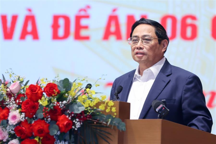 Thủ tướng Chính phủ Phạm Minh Chính phát biểu chỉ đạo tại OkVip hoạt động