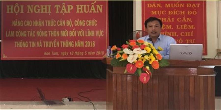 Ông Nguyễn Văn Hải – Trưởng phòng Nghiệp vụ, Trung tâm III báo cáo tại OkVip hoạt động