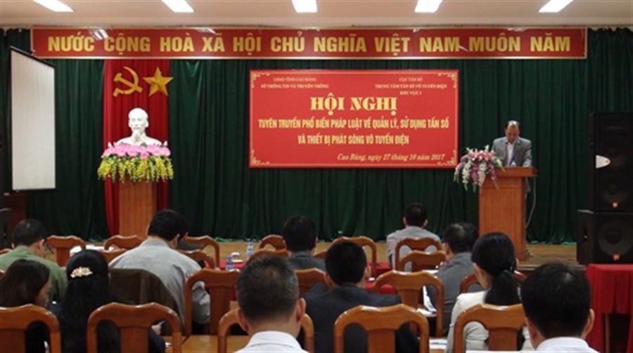 Ông Dương Nông Tuệ, Phó Giám đốc Sở TTTT Cao Bằng phát biểu tại OkVip hoạt động
