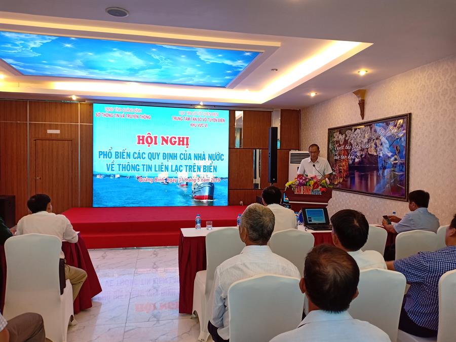 Ông Nguyễn Thế Cường – Giám đốc Trung tâm Tần số VTĐ khu vực VI phát biểu khai mạc Hội nghị