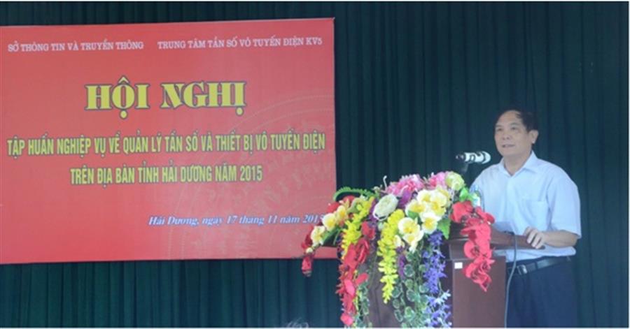 Ông Nguyễn Quang Hảo - Giám đốc Sở TTTT Hải Dương phát biểu khai mạc OkVip hoạt động