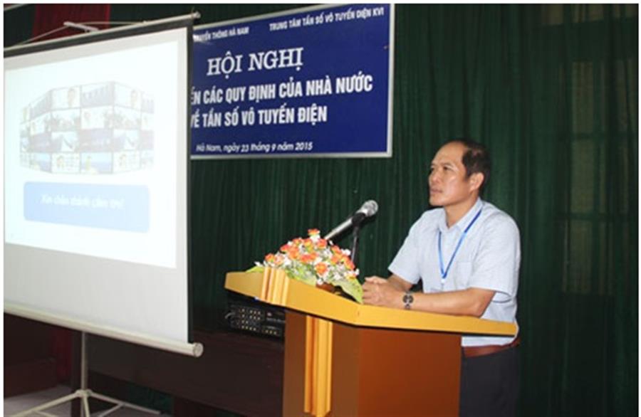 Ông Nguyễn Duy Tuấn - Phó Giám đốc Sở TTTT tỉnh Hà Nam phát biểu tại OkVip hoạt động