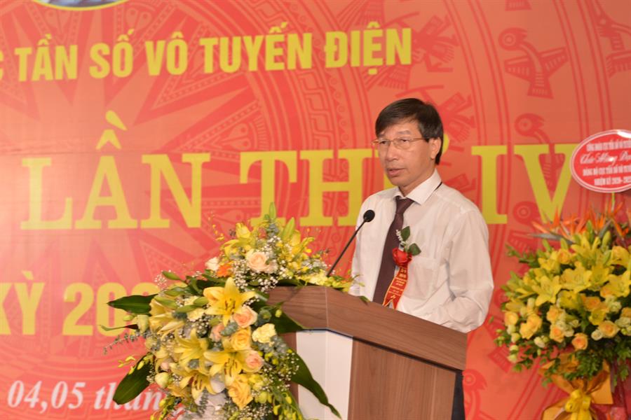 Bí thư Đảng uỷ - Cục trưởng Okviphoatdong88 vô tuyến điện Nguyễn Đức Trung phát biểu khai mạc Ok hoat dong