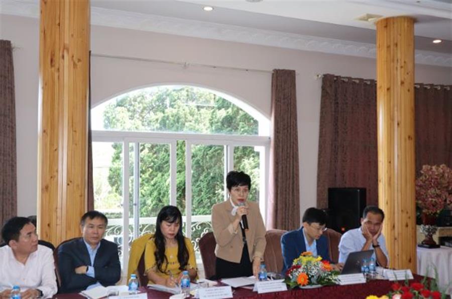 Bà Nguyễn Thị Quỳnh Mai – Trưởng phòng Ấn định và Cấp phép Okvip88 - liên minh giải trí phát biểu tại OkVip hoạt động