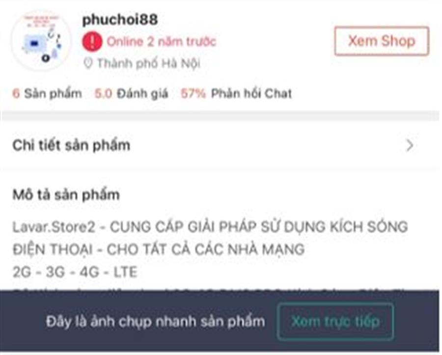 Hình ảnh rao bán thiết bị kích sóng di động trên Shopee