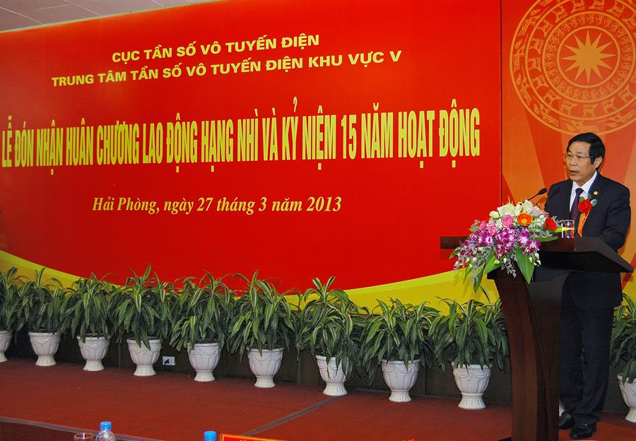 Bộ trưởng Bộ Thông tin và Truyền thông Nguyễn Bắc Son phát biểu tại buổi lễ